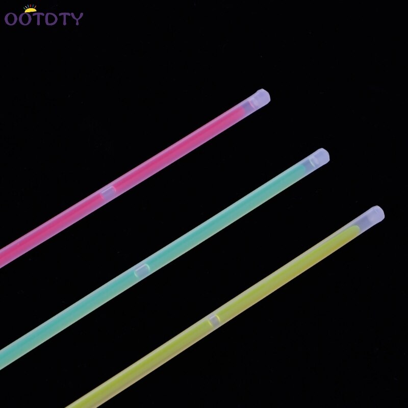 100Pc Multi Kleur Licht Sticks Glow Fluorescentie Sticks Armbanden Kettingen Neon Party Levert Lichtgevende Decoratie Licht Up Speelgoed