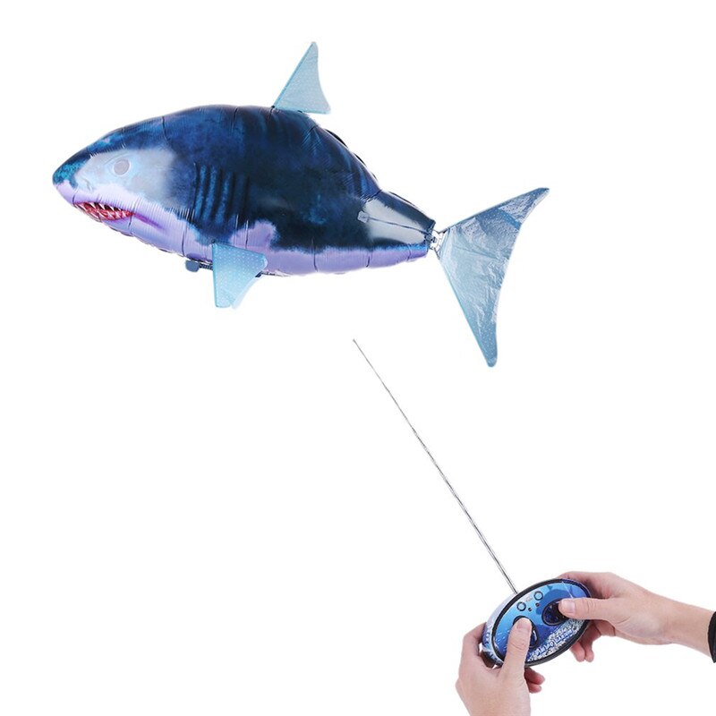 INBEAJY Remote control toy flying shark cartoon aircraft remote control shark model children's toys