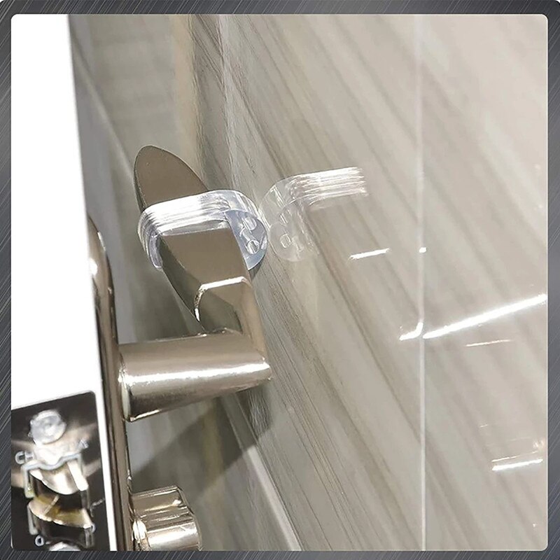 8 Pcs Door Handle Bumpers, Transparent Door Handle Stopper Protectors - View #8