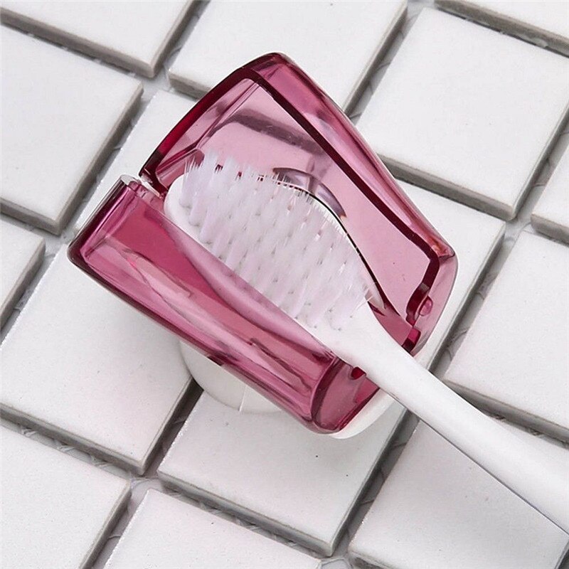 3Pcs/Set Pratical Toothbrush Holder Suction Cup Home Bathroom Wall Mount Racks Cover Storage