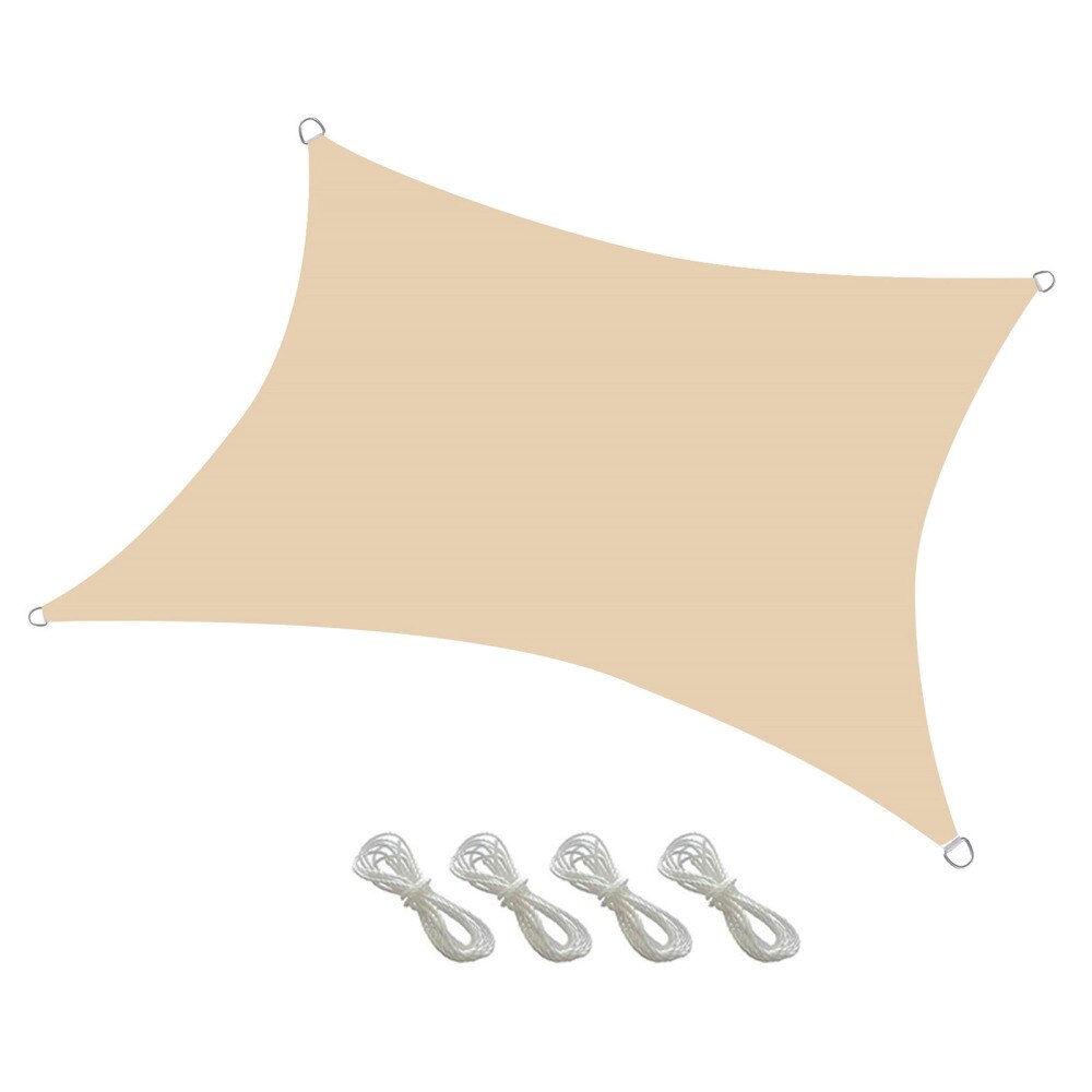 Shade Cloth Canopy Awning 98% UV 2m*4 Rope 2*2 M Printing Rainproof Protection Set Shading Rate Of 90% Garden Sunshade Sail