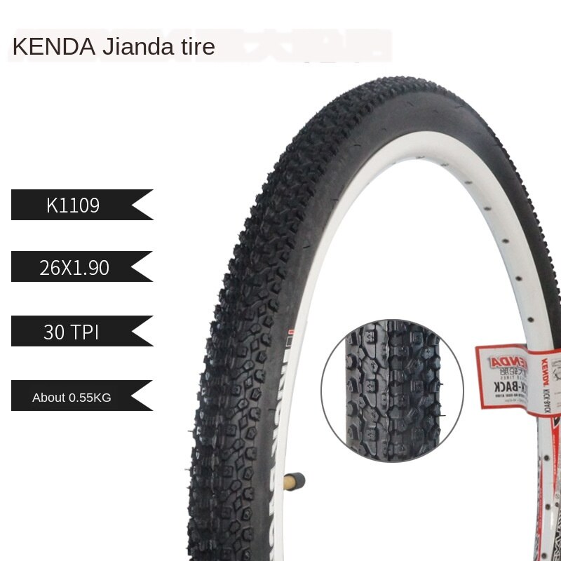 KENDA K192 MTB Bicycle Tyre 26x1.25/26x1.5/26x1.75/26x1.95/26x2.125 /26x1-38mm Kenda 26er All Size MTB Tyre Mountain Bike Tires: K1109 26 X 1.9