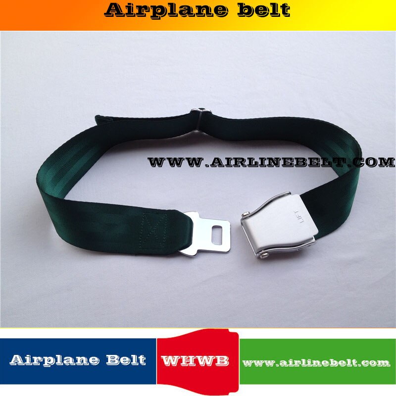 48mm breedte classic branding vliegtuigen gespen seat hand naaien riem mannen mode riem gewaardeerde gratis verwijderbare gesp: green belt