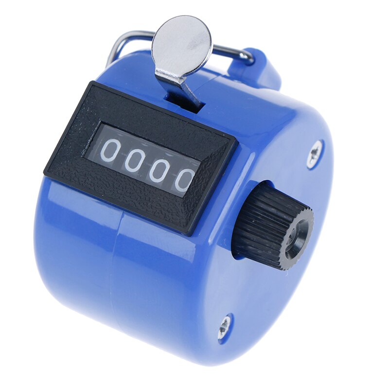Digital Hand Tally Counter 4 Digit Number Hand Held Tally Counter Manual Counting Golf Clicker Training Counter Tally Clicker: Blue