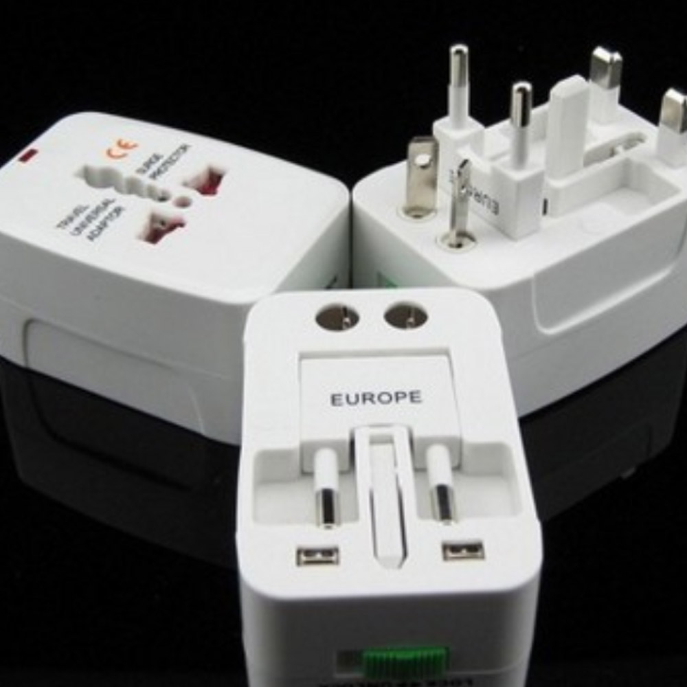 Universal International Plug Adapter World Travel AC Power Charger Adaptor With AU US UK EU Converter Plug