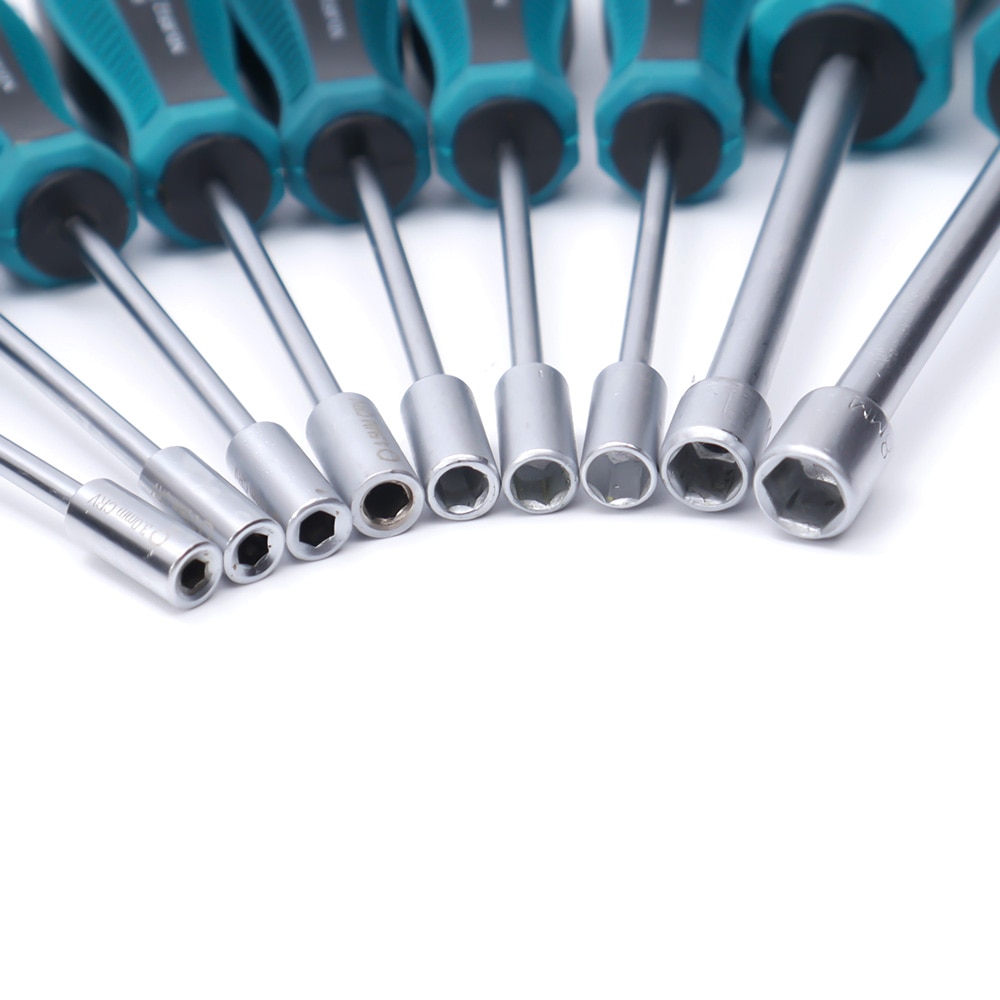 Destornillador de llave de tubo de Metal, herramienta de mano de 3mm-8mm, tuerca hexagonal, destornillador,