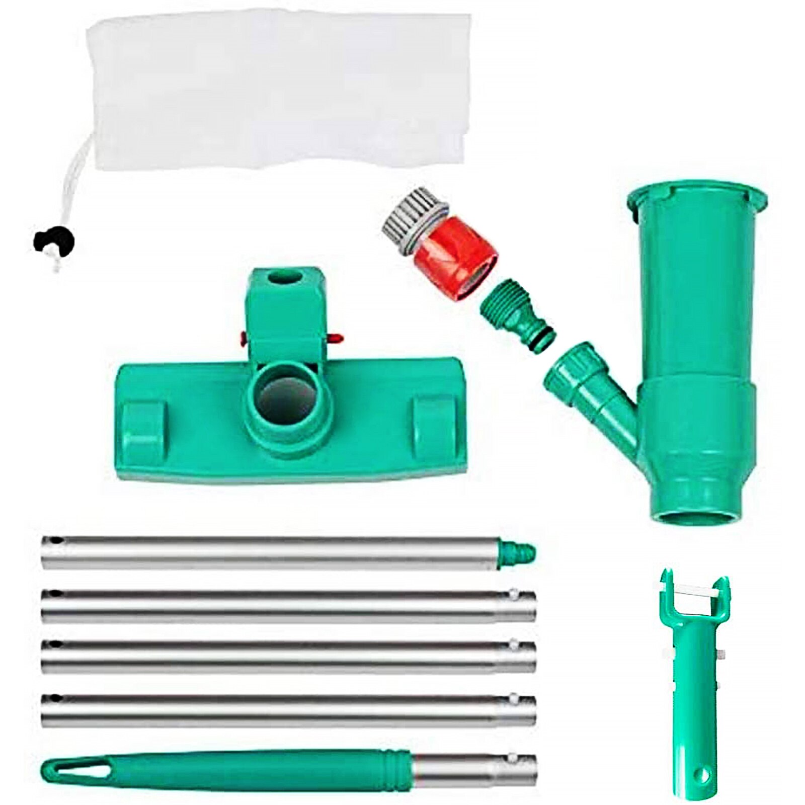 Mini Jet Swimming Pool Vacuum Cleaner Floating Objects Pool Cleaning Tool Suction Head Pond Fountain Vacuum Cleaner Brush Mesh: D