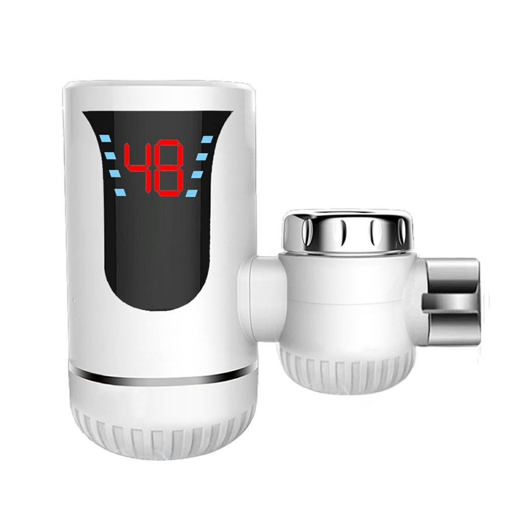 Grifo de agua y fría de doble uso, calentador eléctrico Universal de tres segundos con conexión rápida: EU plug
