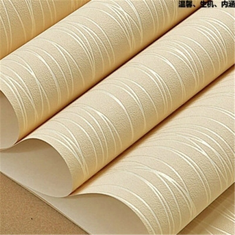 Blå / beige / rosa vertikal pinstripe enfärgad non-woven tapet vardagsrum tv bakgrundsrum väggpapper rulle heminredning: 7061