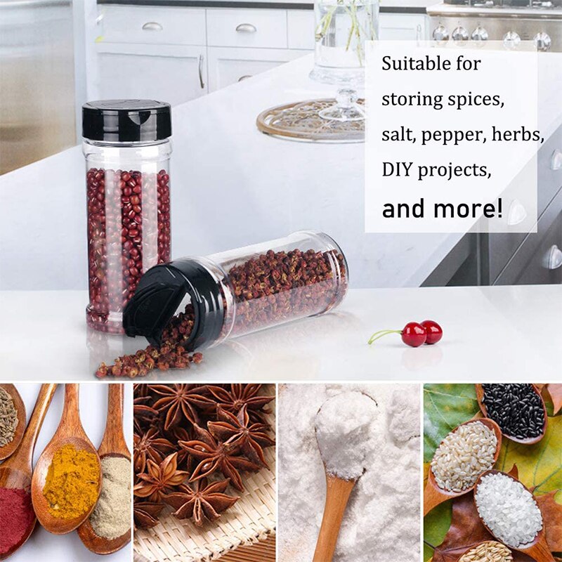 110Ml Zout En Peper Shakers 20/30Pc Spice Container Plastic Geen Bpa Bevatten Bus Set Keuken kruidkruik