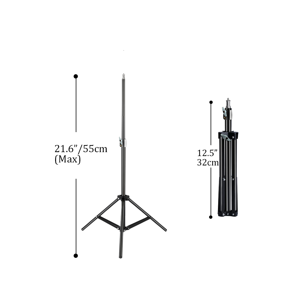 37/68/100/150/1901/4 Screw Head Photography Selfie Portable Light Tripod Stand Trepied Smartphone For Mini Photo Studio: BROWN