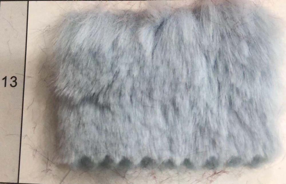 På pilsner 800g kaninpels 13mm høy imitert kaninpels, klær, hjemmetekstilleker, skomateriale plysjstoff: Blå