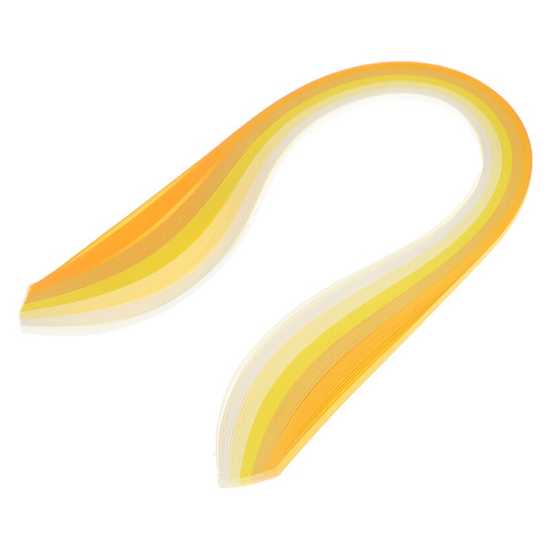 100Pcs/set Paper Quilling Strips Set 3mm 39cm Paper For Craft DIY Quilling Tool Mixed Color Scrapbooking Stripes Paper: yellow