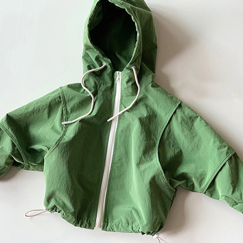 Baby Jas Lente Herfst Meisjes Jongens Jassen Kinderen Hooded Rits Windjack Jas Baby Toevallige Bovenkleding Voor 1 3 5 6 jr Meisjes