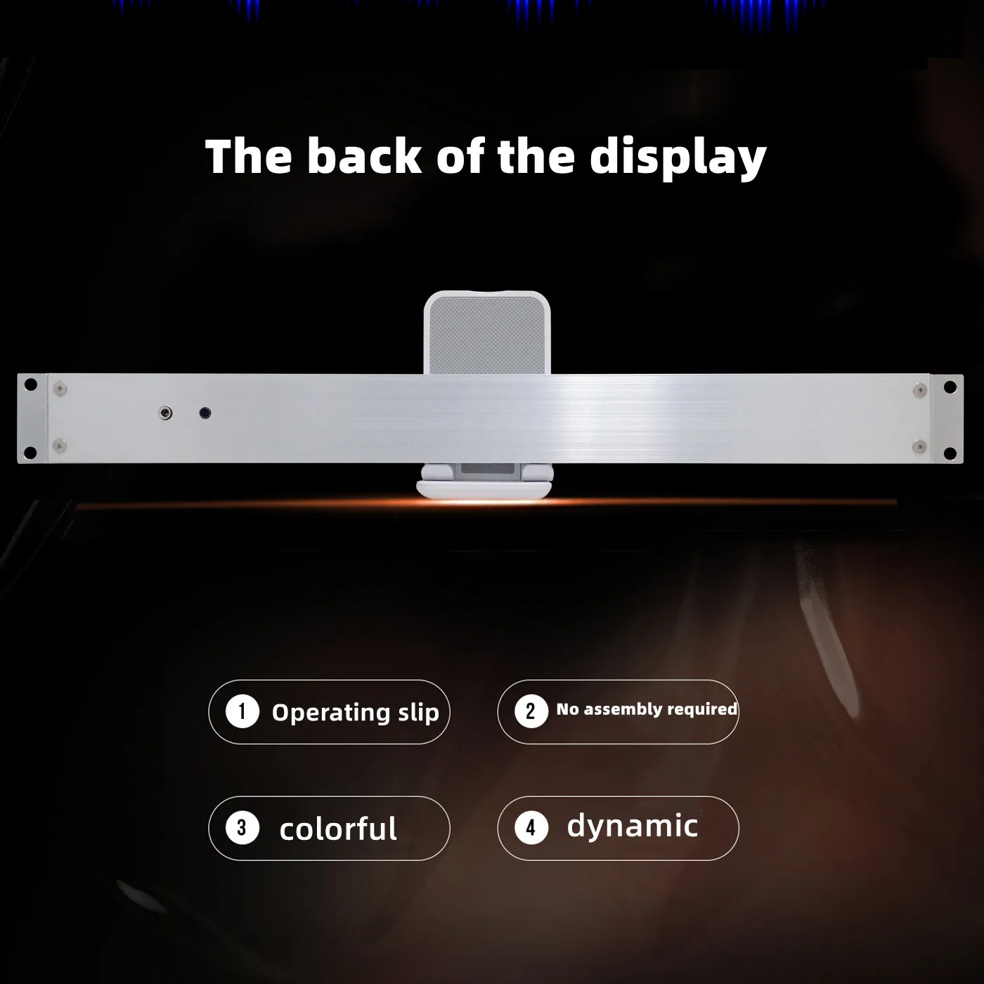 Gabinete de Audio estéreo 1U de doble fila, luz indicadora de nivel de ritmo musical, medidor de espectro LED, melodía de inducción activada por voz USB