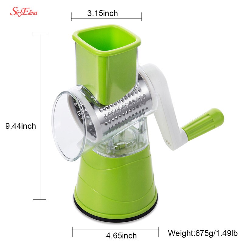 Multifunctionele Handleiding Plantaardige Spiral Slicer Chopper Slicer Kaasrasp Smart Groentesnijder Keuken Gereedschap Skyelina 5Z