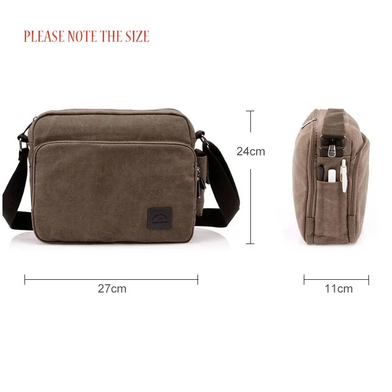 Männer Leinwand Multifunktions Vintage Messenger Schulter Tasche Koreanische Trend Einfache Pack Für Männer Frauen Büro Outdoor Reisetasche