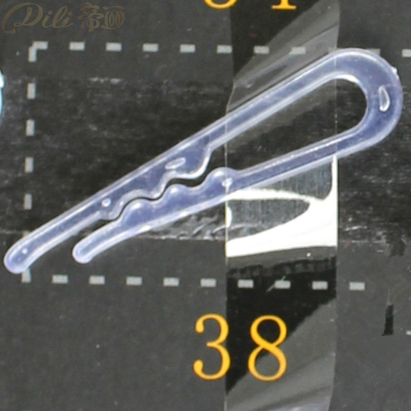 200 stück Kunststoff Hemd Clips Weißes Hemd Stift Kleidungsstück Verpackung Socken Paket Clips transparent: 38 transparent