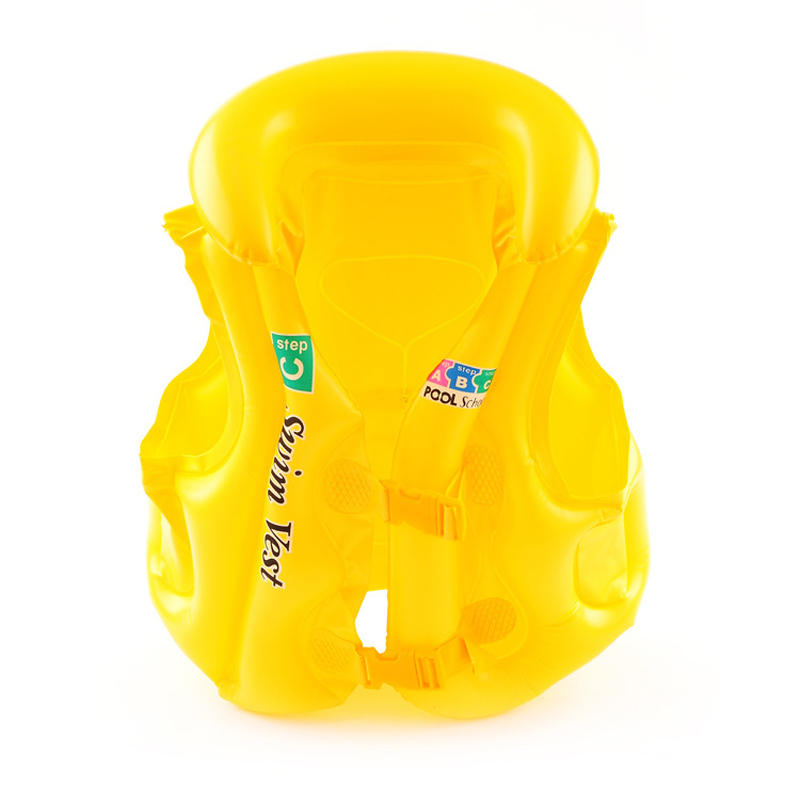 Balleenshiny Summe Kids Inflatable Swimming Life Jacket Buoyancy Safety Jackets Boating Drifting Lifesaving Vest Life Waistcoat: yellow for 4-9years