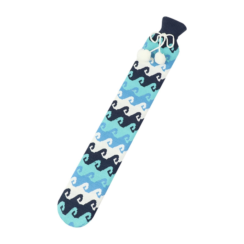 QX2E 2000Ml Pluche Gebreide Cover Waterfles Lange Strip Vorm -Water Zak: H