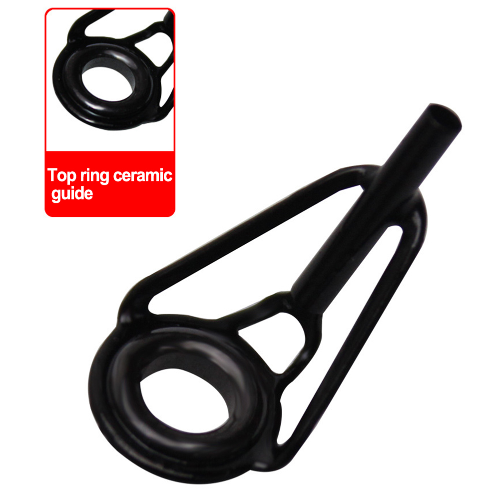 24 Stuks Hengel Tip Reparatie Kit Roestvrijstalen Keramische Ringgeleider Tips Hengel Reparatie Top Visgereedschap