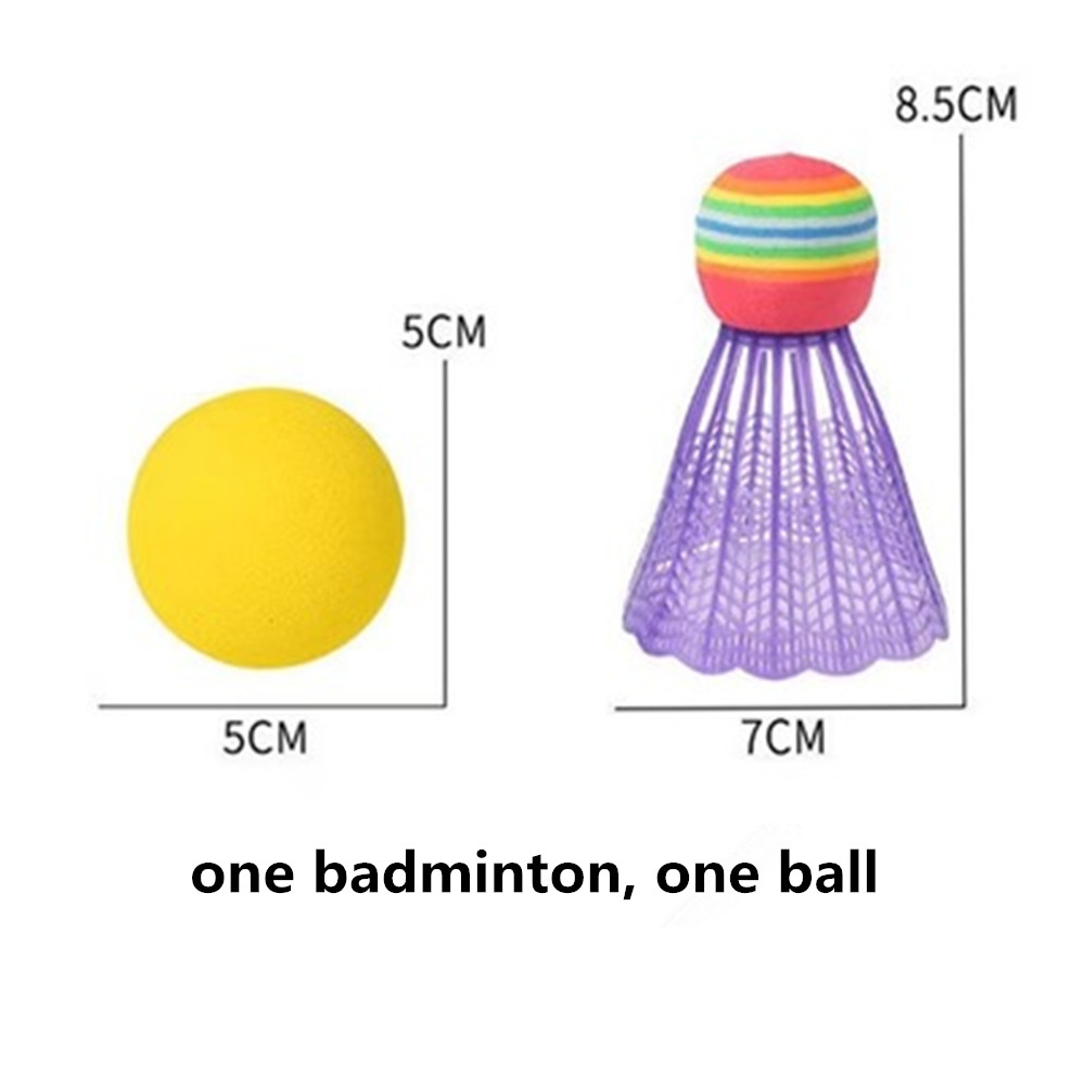 1Set di plastica per bambini tennis badminton giocattoli sport al coperto all&#39;aperto giocattoli per il tempo libero racchette da tennis giocattoli genitore-figlio regali per bambini: GRAY