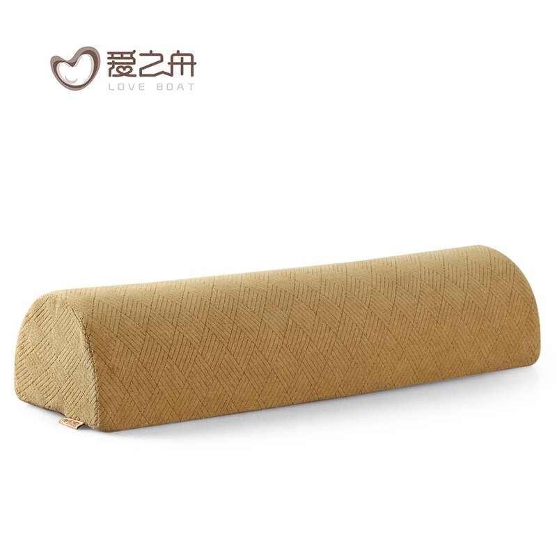 Small Pillow Half-Moon Foot Ankle Knee Lumbar Spine Support Leg Elevation Back Neck Memory Foam Massage Table Bed Recliner: Camel