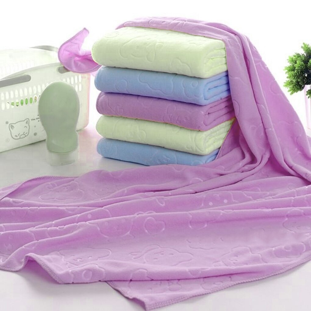 70*140cm Cute Baby Bath Towel Baby Receiving Blanket Children Kids Infant Bathing Baby Cloth Towel