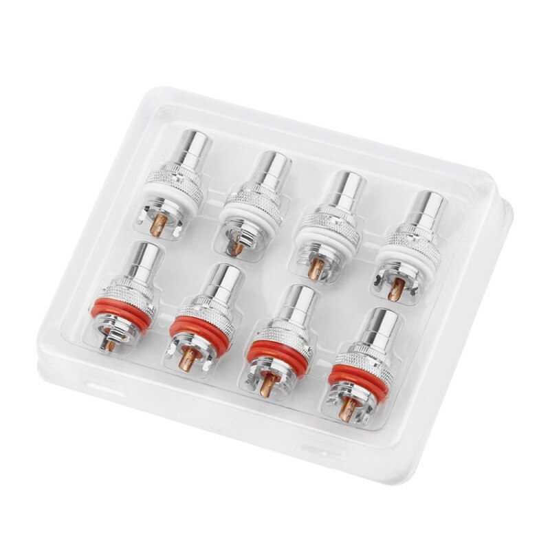 Rca-kontakt honhögtalarterminaler guld/rodiumpläterad koppar rca-uttag chassi cmc-kontakter audiojack hifi-adapterkontakt