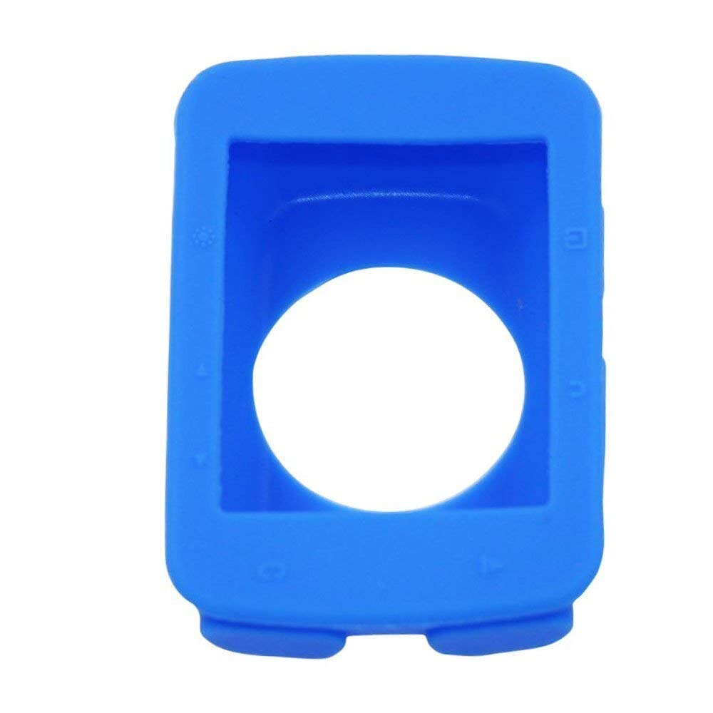 Edge 520 funda a prueba de polvo resistente a los golpes protector suave funda de silicona para Garmin 520 + pantalla resistente a los arañazos bicicleta ordenador: Azul