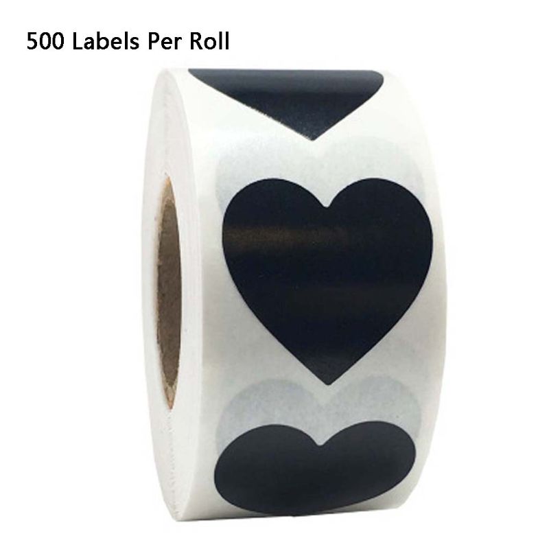 500pcs/roll Heart Shaped Love Stickers Seal Stickers Labels Scrapbook Packaging Birthday Party Supplies Stationery Decor: 9