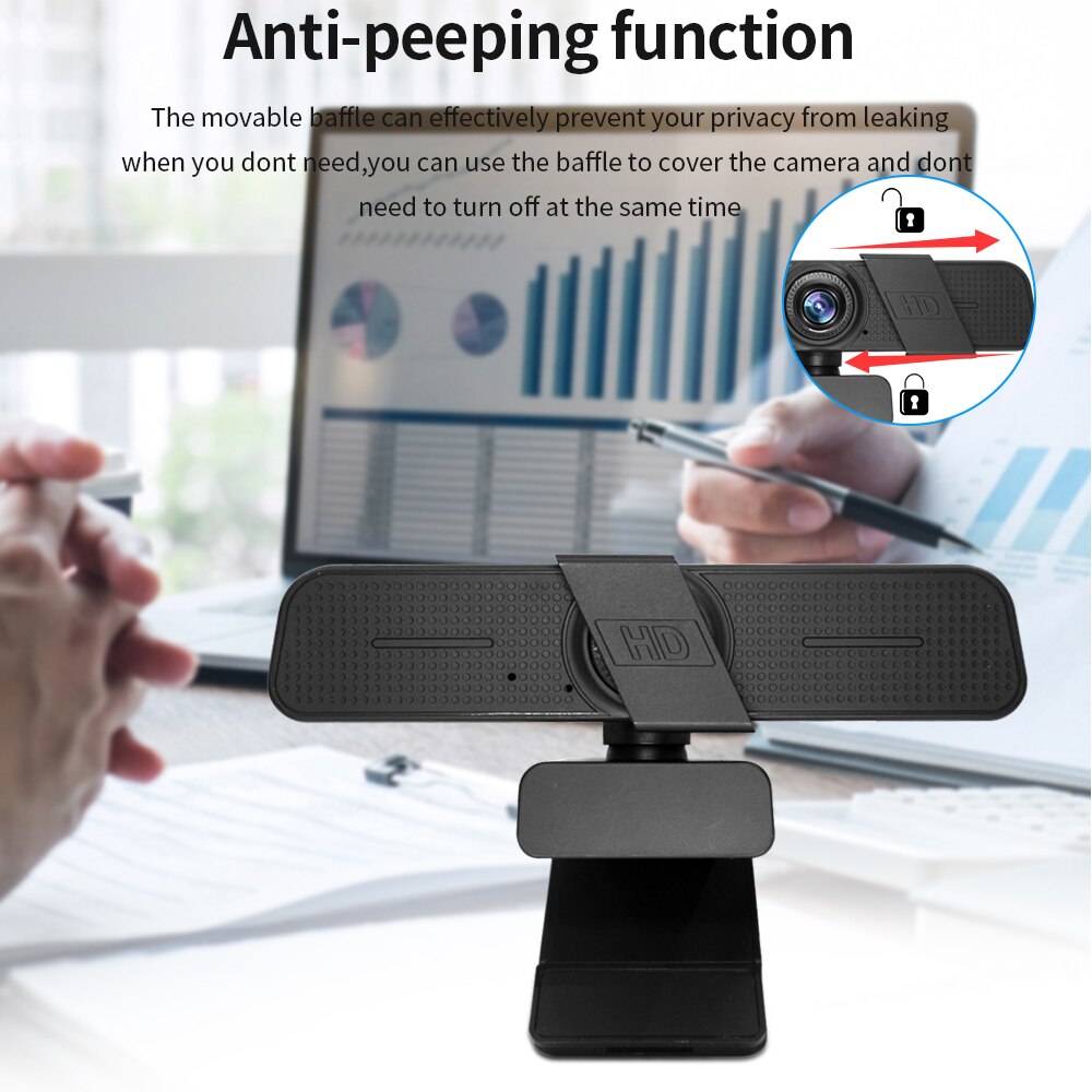 Tishric C150 Hd Webcam 1080P 2K Computer Camera Webcam Web Camera Met Microfoon Usb Webcam Full Hd 1080P Webcam Voor Pc