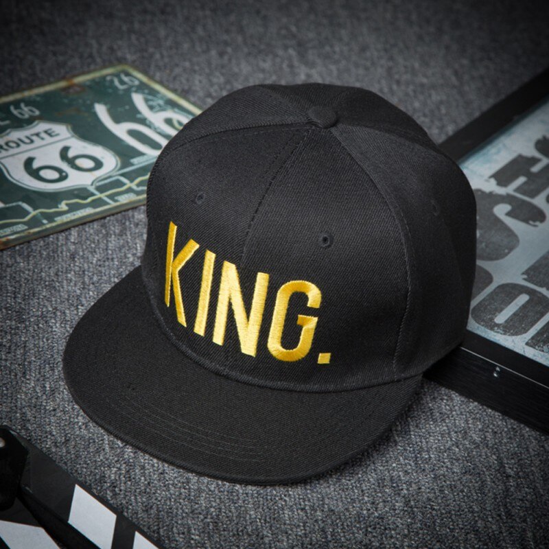 Flat Brim Embroidered Adjustable Cotton Hats Headwear Outdoor Sportswear