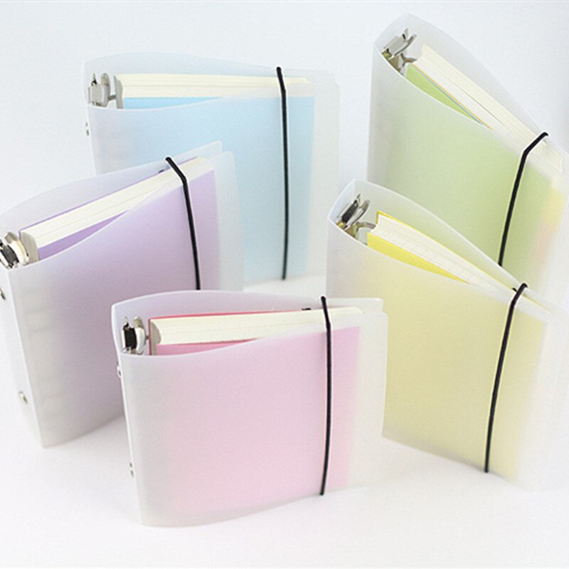 A5/A6/A7 Semitransparent Frosted Spring Binder Notebook Filler Papers Loose Shell Notepad Fichario the Office & School Supplies