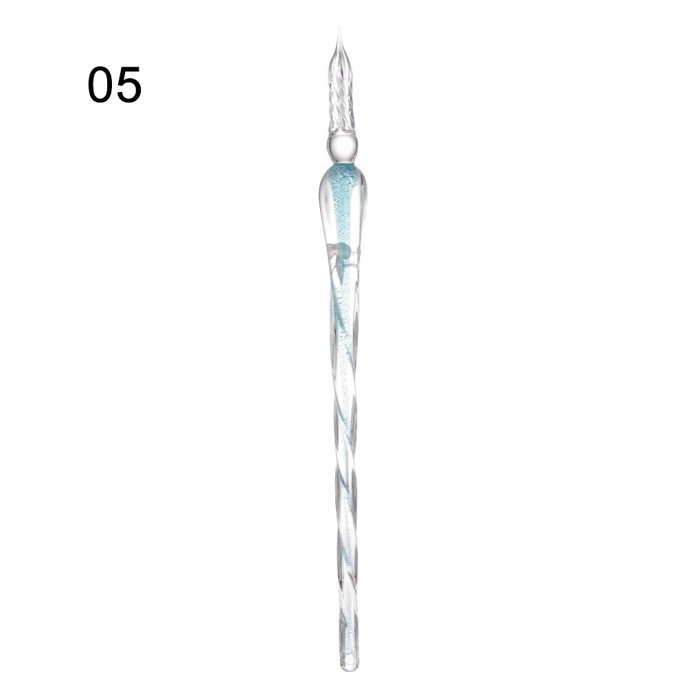 1PC Glass Drip Fountain Pen Vintage Glass Dip Dipping Pen Filling Ink Signature Calligraphy Pen Art Painting Supplies: 2-5