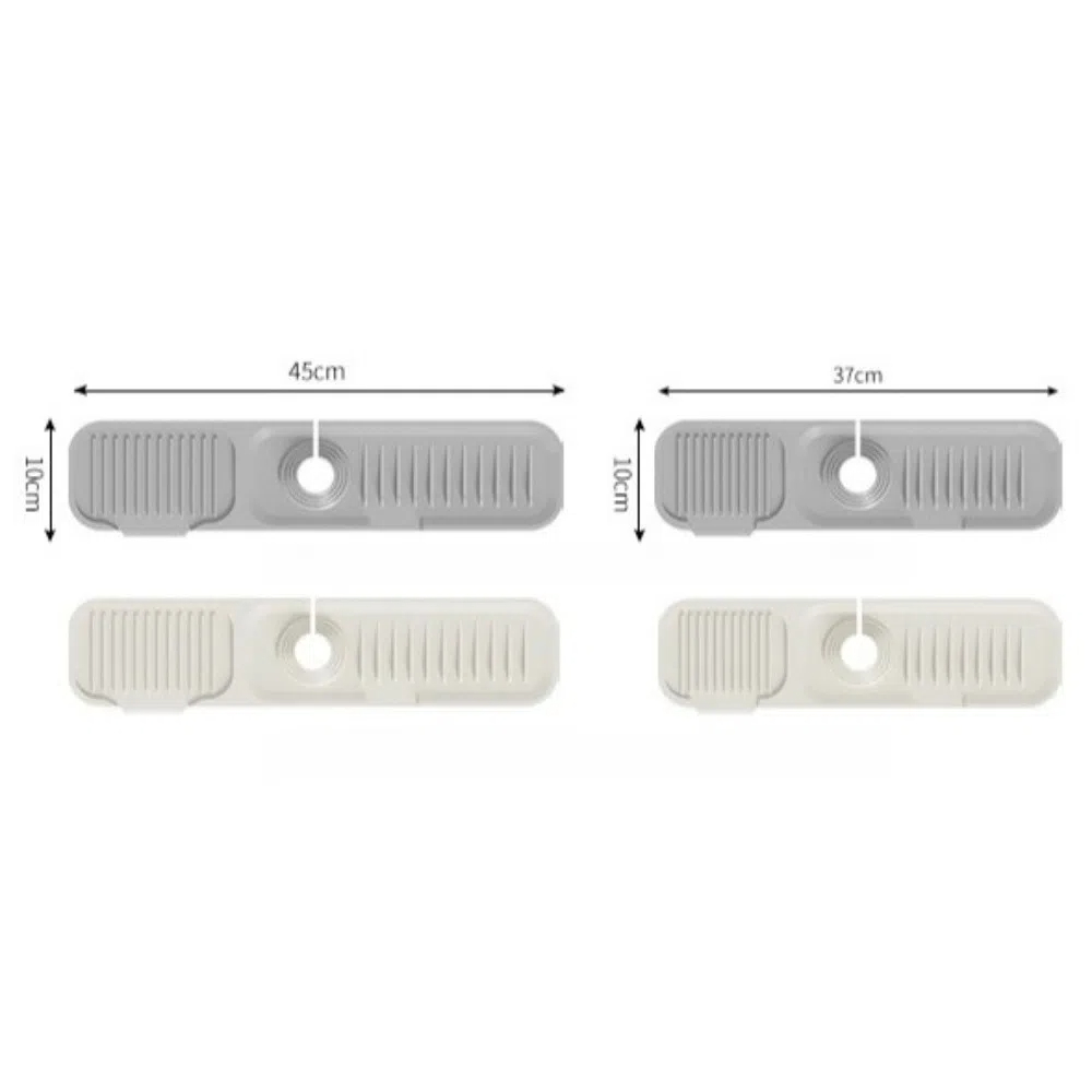 Silicone Faucet Mat Anti-slip Thicken Sink Splash Guard Faucet Accessories 37cm/45cm Countertop Protection Mats Farmhouse Decor