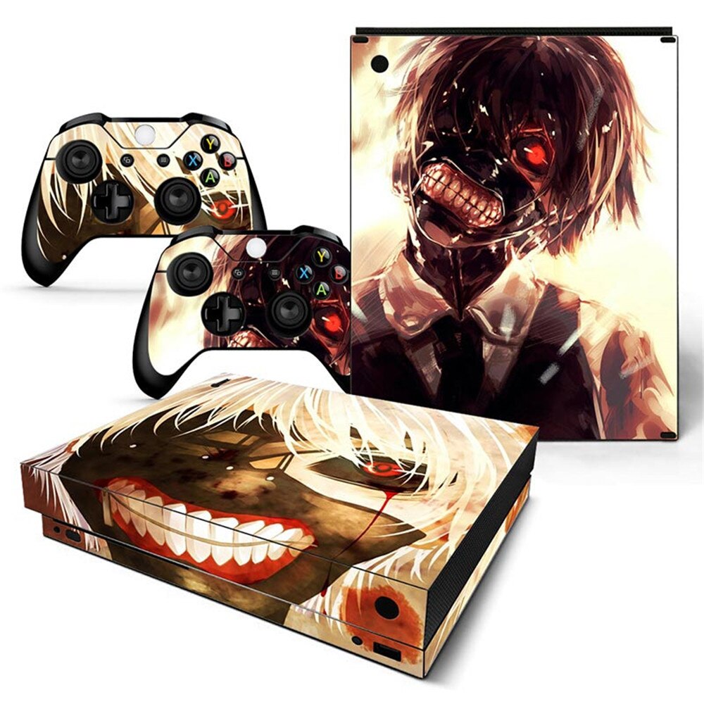 Game Full Cover Skin Console &amp; Controller Decal Stickers for Xbox One X Skin Stickers Vinyl: TN-XBONEX-0658