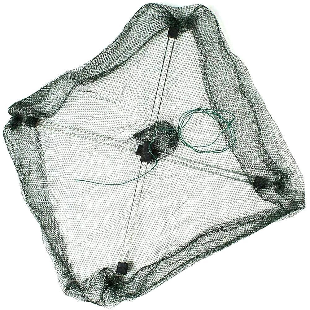 Folded Fishing Net Little Fish Shrimp Minnow Crab Baits Cast Mesh Trap Dip Lift Net Lifting Catching Fish Net Catch Crab 60cm