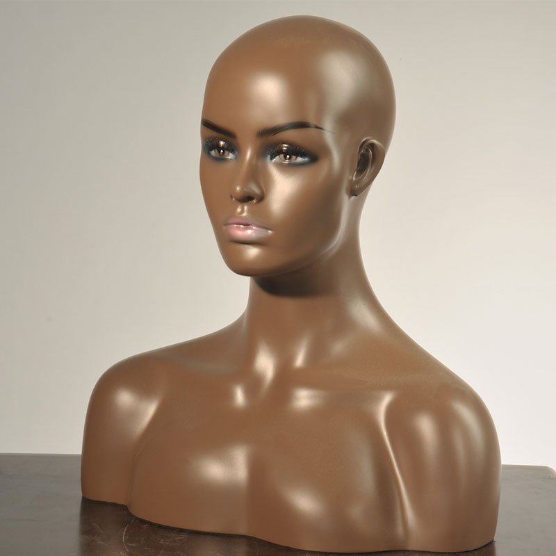 Vier Stijl Vrouwelijke Realistische Mannequin Hoofd Glasvezel Display Sieraden Pruik Hoed Bril Vrouwen Buste Mold Stand Torson Hoofd