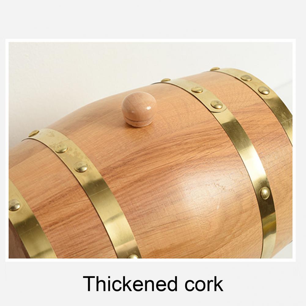 Wood Wine Barrel Beverage Beer Turnover Bucket Large Capacity Storage Container