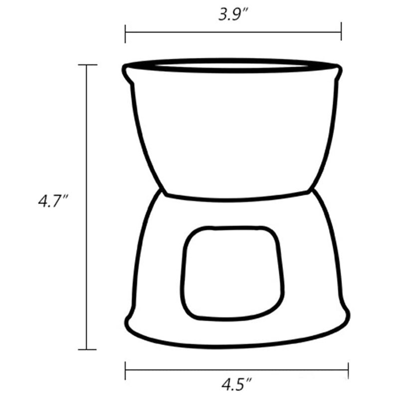 Tebery – ensemble de Fondue avec 4 fourchettes de couleur, théière de supérieure, Pot de fusion en porcelaine pour fromage, chocolat et tartes