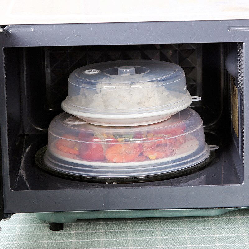Large Microwave Splatter Cover Lid with Steam Vents Fresh-keeping Universal Plate Bowl Cover Stackable Sealing Disk Cover