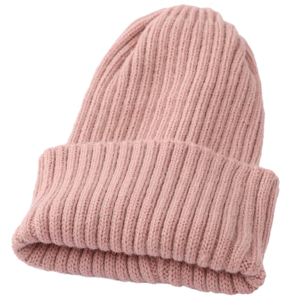 Kvinder vinter varm hue uld strik hue hatte kvinde hue behagelig bomulds kasket slouchy beanie hække kasket flere farver