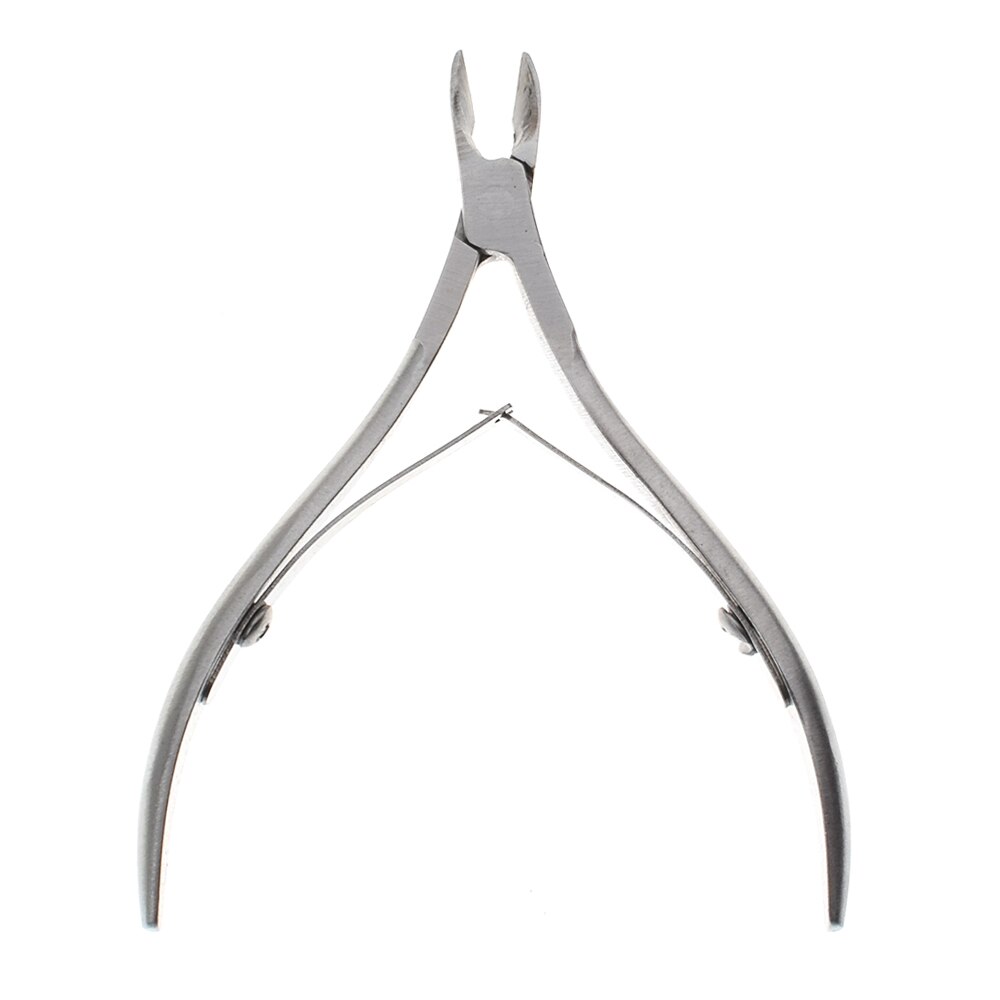 Alicates de acero inoxidable para cutículas, utensilios útiles para manicura y pedicura, 1 unidad
