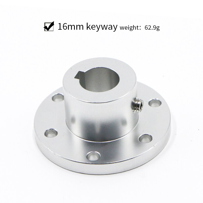 Omni wheel Flange Coupling Aluminum alloy diameter 5 6 8 10mm 12 14 15 16 18 mm keyway coupling: 16mm keyway