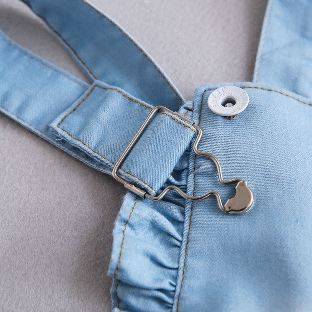 Chumhey 1-5T Sommer Baby Mädchen Kleidung freundlicher Overall Spitze Denim Hosenträger Lätzchen Röcke Nette Kleinkind Riemen Felsen bebe Kleidung 2 3