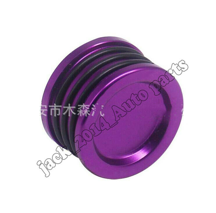 For B16 B18 B17 B20 GSR SI PURPLE ENGINE CAM SHAFT SEAL COVER CAP PLUG ALUMINUM Aluminum alloy