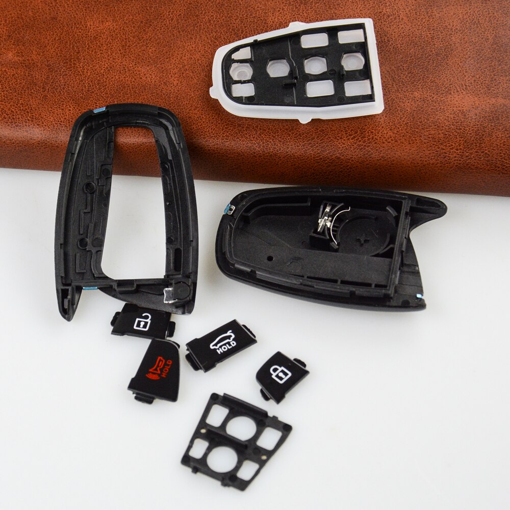 OkeyTech Replacement Auto Key Shell 4 Buttons Fit for Hyundai Genesis Santa Fe Equus Azera Remote Control Parts