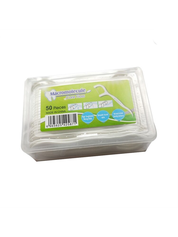 50 stuks tandzijde, flosser, tandenstokers, stokjes, tanden reinigen, mondverzorging, 7.5cm tandengereedschappen