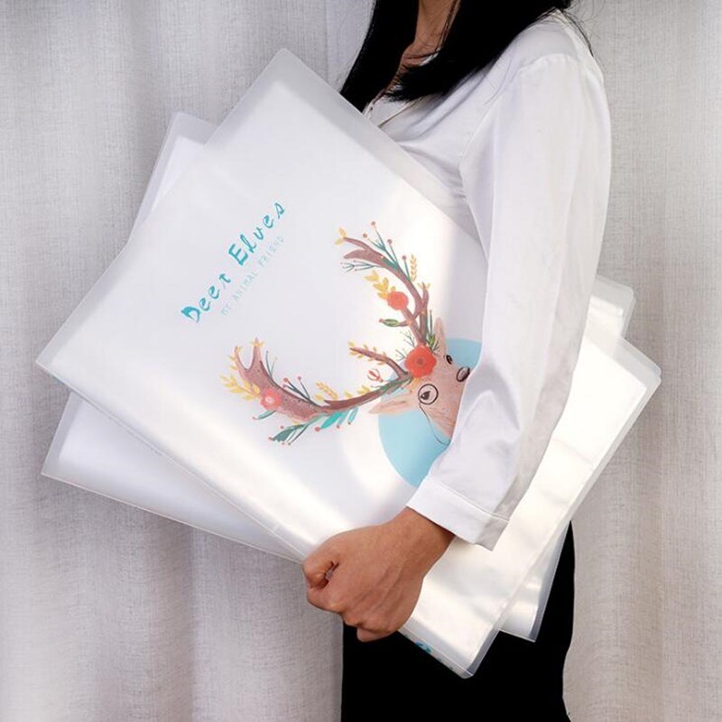 A3 Display Book 30 Pages Transparent Insert Folder Document Storage Bag for Bank Campus File Office Workplace Student
